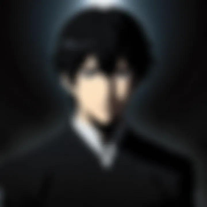 A character in contemplation, embodying the internal struggles of identity