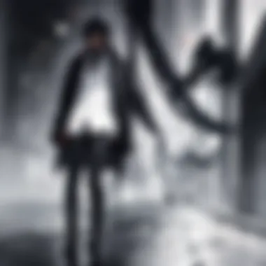 Cityscape of Morality in 'Darker than Black' Dark and moody cityscape reflecting the themes of 'Darker than Black'