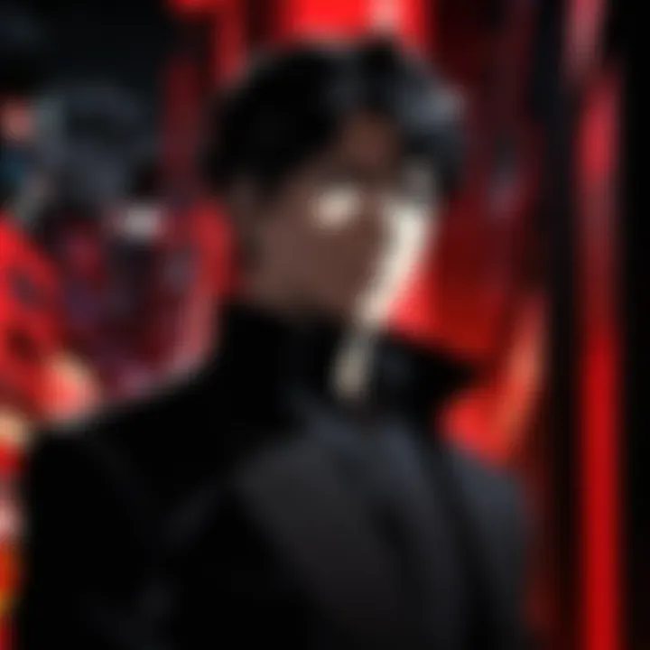 A striking image showcasing the essence of neo-noir aesthetics