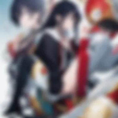 Iconic Anime Characters Collage A vibrant collage showcasing iconic anime characters