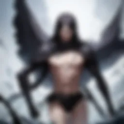 The iconic Black Swordsman standing amidst a dark landscape