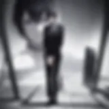 The enigmatic character of Light Yagami contemplating his choices.
