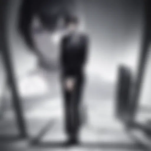 The enigmatic character of Light Yagami contemplating his choices.