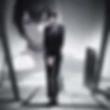 Light Yagami's Moral Dilemma The enigmatic character of Light Yagami contemplating his choices.