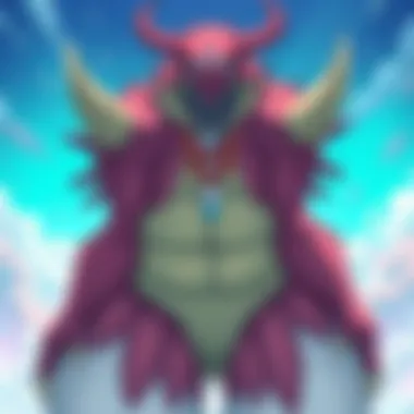 Iconic Monster Anime Characters A vibrant illustration showcasing iconic monster anime characters in action.