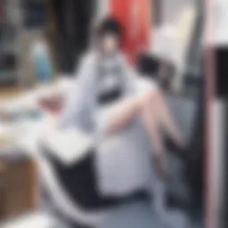 Digital reading experience of manga on a tablet
