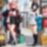 Illustration of diverse character archetypes in anime and manga