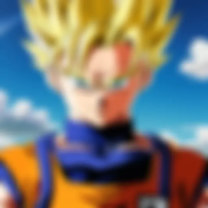 A close-up shot highlighting Trunks' expression during a pivotal moment