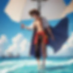 The Straw Hat Pirates sailing on the Going Merry