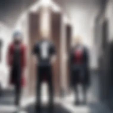A visual depiction of key antagonists showcasing their complexity and motives.