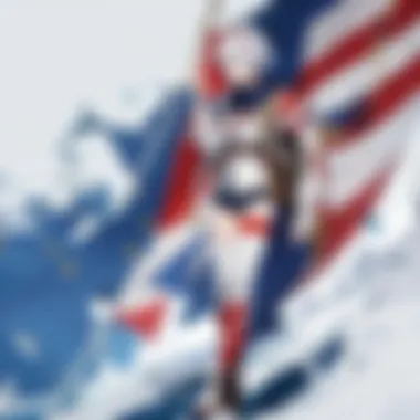 Iconic Flag Motifs in Anime Storytelling A collage of iconic anime scenes with prominent flag motifs.