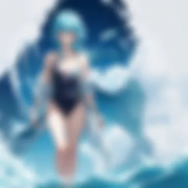 A collage of iconic swimming anime series showcasing diverse settings