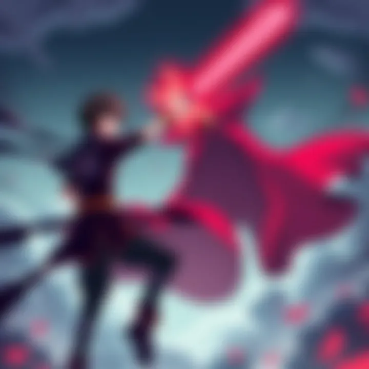 Magical battles symbolizing struggle and growth