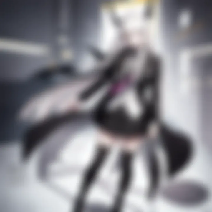 Artistic depiction of character dynamics and development in Danganronpa