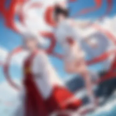 A dynamic action scene from one of the Inuyasha films emphasizing character development.
