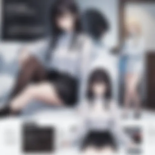 An artistic representation of digital manga platforms