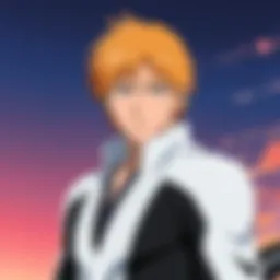 A visually striking scene depicting the essence of Bleach's universe.