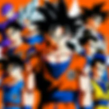 The Diverse Characters of Dragon Ball Z Collage of Dragon Ball Z characters