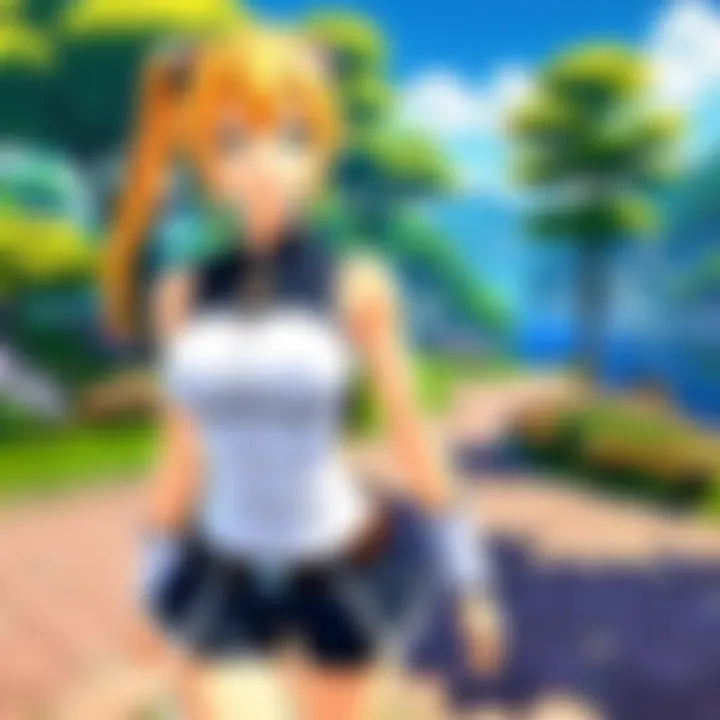 An interactive community event within an anime MMO, highlighting player collaboration and engagement