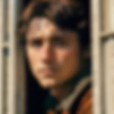 Protagonist's Struggle: A Window to Their Soul A close-up of the protagonist showcasing the depth of their inner conflict.