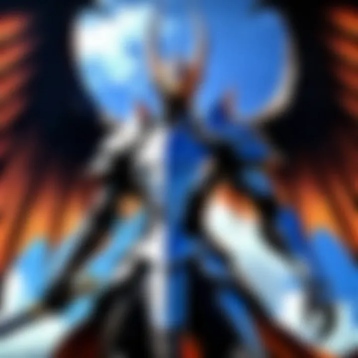 Key characters of the Undefeated Bahamut Chronicle engaging in a pivotal moment.
