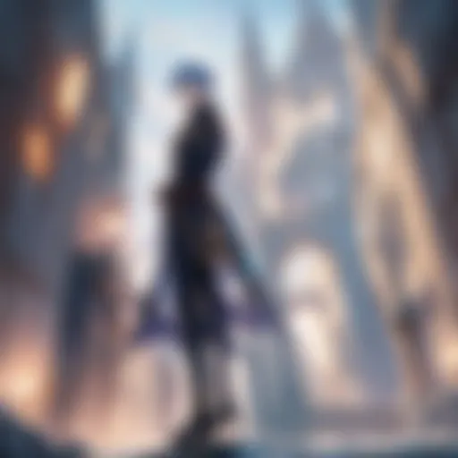 A breathtaking landscape from the Undefeated Bahamut Chronicle showcasing its fantastical world.