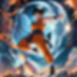 A captivating scene from Dragon Ball Z showcasing Goku in action.