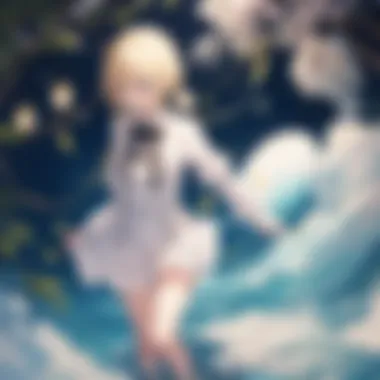 Artistic elements showcasing the unique style of the manga