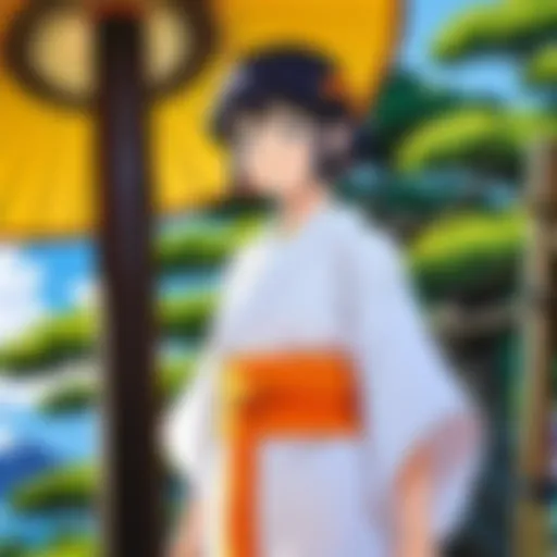 Aesthetic representation of Tsugumomo's mystical elements