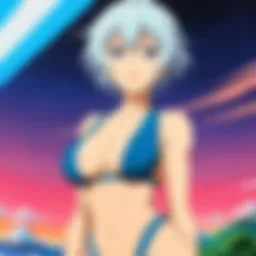 A captivating scene from an uncensored anime series showcasing vibrant animation and character design.