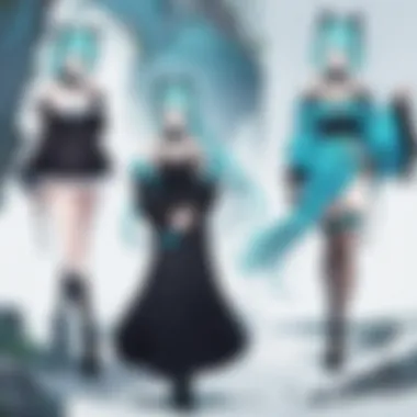 Intricate Character Design of Vivy A stunning visual representation of Vivy showcasing the intricate design of the main character amidst a backdrop of futuristic landscapes.