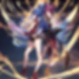 A dynamic duel scene showcasing iconic Yu-Gi-Oh monsters in action