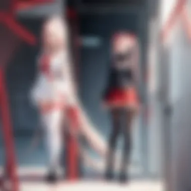 Zero Two's Impact on the Narrative A vibrant scene highlighting Zero Two's impact on the narrative.
