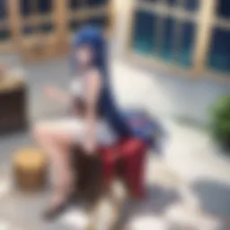 A captivating scene of Natsu and Lucy showcasing their friendship