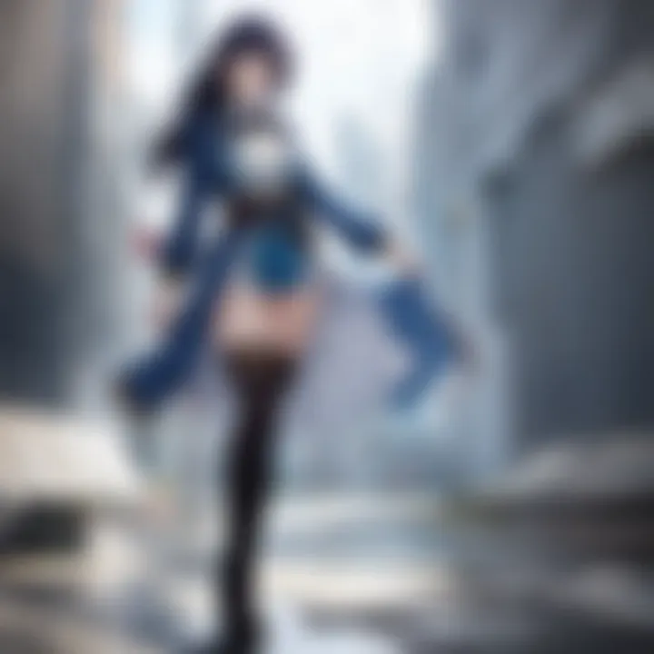 A character from a beloved anime series showcasing dynamic expression