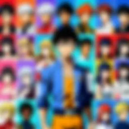 A vibrant scene showcasing various anime characters in action, representing the diversity of Funimation's catalog.