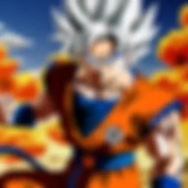 Iconic Characters in Action A detailed scene showcasing iconic characters from Dragon Ball Z in action.