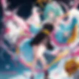 A vibrant collage of popular anime series available on Funimation