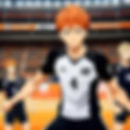 The pivotal moment of a volleyball match showcasing intense teamwork