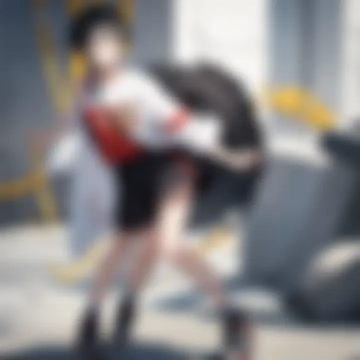 Artistic depiction of Haikyuu's animation style