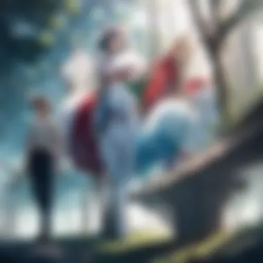 Nature's Essence in Princess Mononoke An iconic scene from Princess Mononoke depicting nature