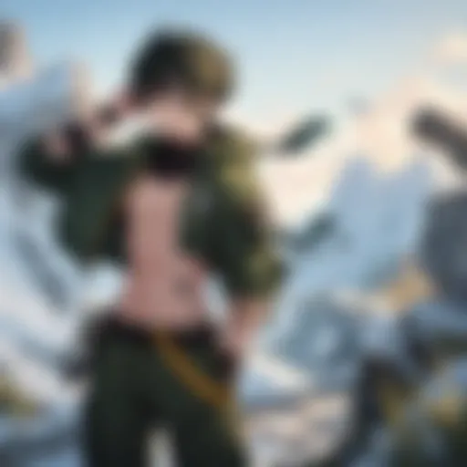 A visually striking representation of Gon Freecss in his iconic pose, embodying determination and spirit.