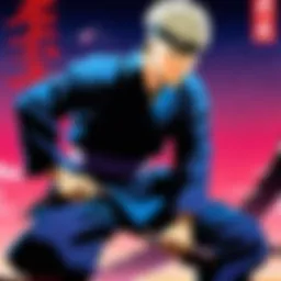 A striking scene from Jujutsu Kaisen showcasing vibrant animation and intense action.