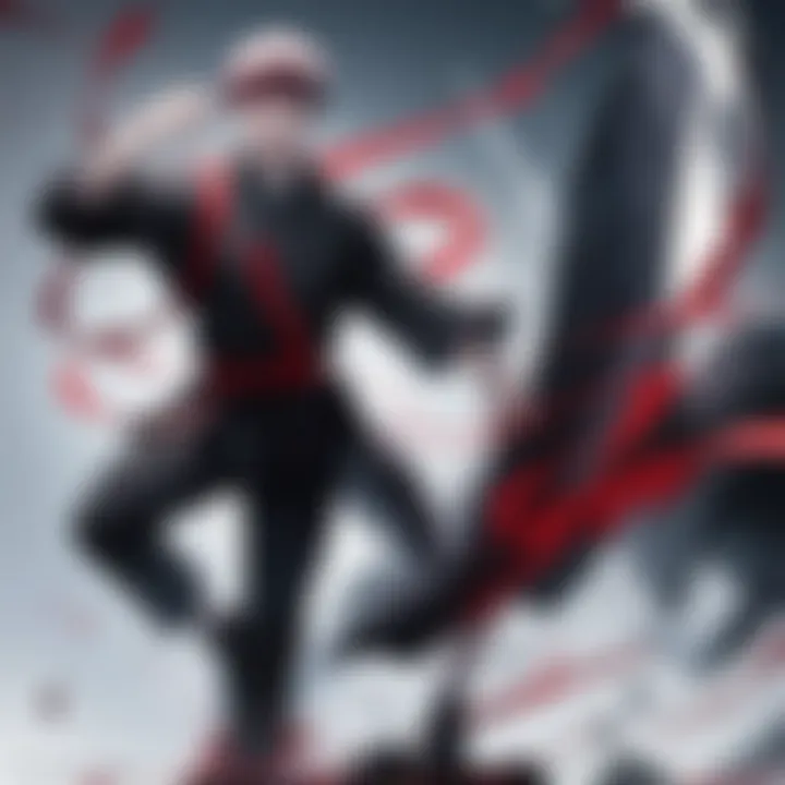 An artistic representation of thematic elements explored in Jujutsu Kaisen films