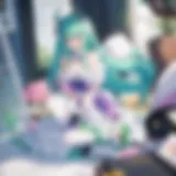 Kobayashi and Tohru sharing a moment
