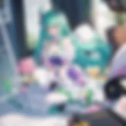 Kobayashi and Tohru sharing a moment