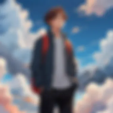Artistic Style and Color Palette in 'Lost in the Clouds' A detailed visual analysis of the webtoon's distinctive art style and color palette.