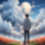 A vibrant illustration showcasing the ethereal landscapes depicted in 'Lost in the Clouds.'
