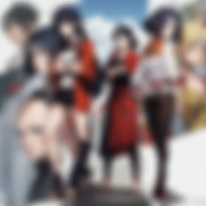 Diverse characters from the Naruto series