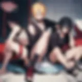 The journey of Naruto and Sasuke